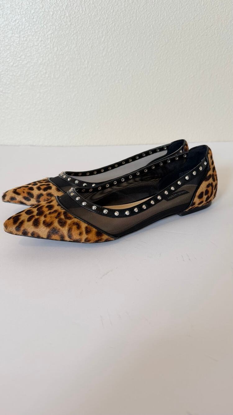 Nine West Bizziep 2 Ballet Flats Leopard Print Size 9.5
